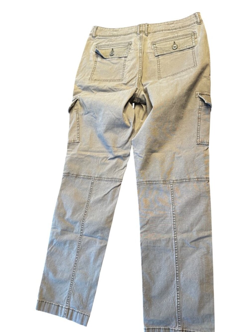 L.L.Bean Womens Favorite Fit Cargo Pants Size 10 Tan Cotton Stretch Durable - Picture 6 of 6